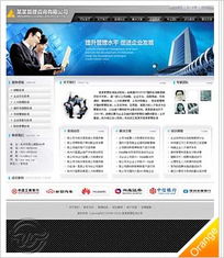 管理咨詢公司網(wǎng)站 深灰商務款